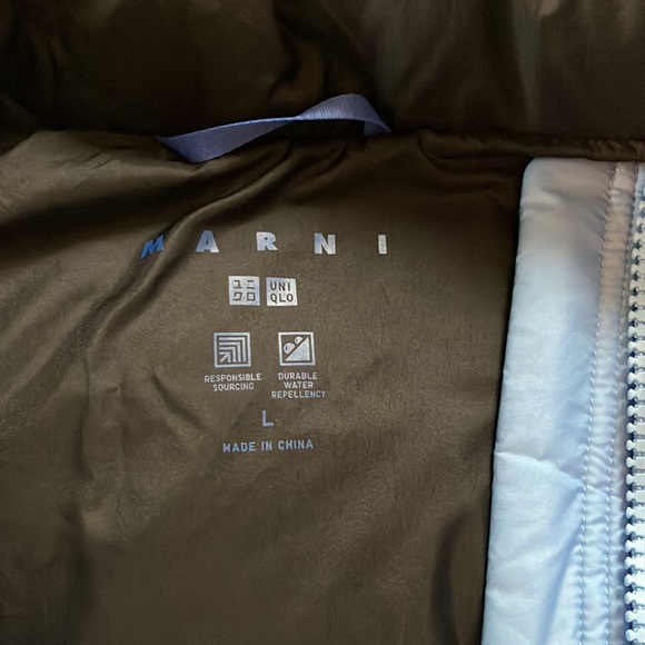Gently used Uniqlo x Marni puffer vest 💙🖤 - Picture 6 of 8